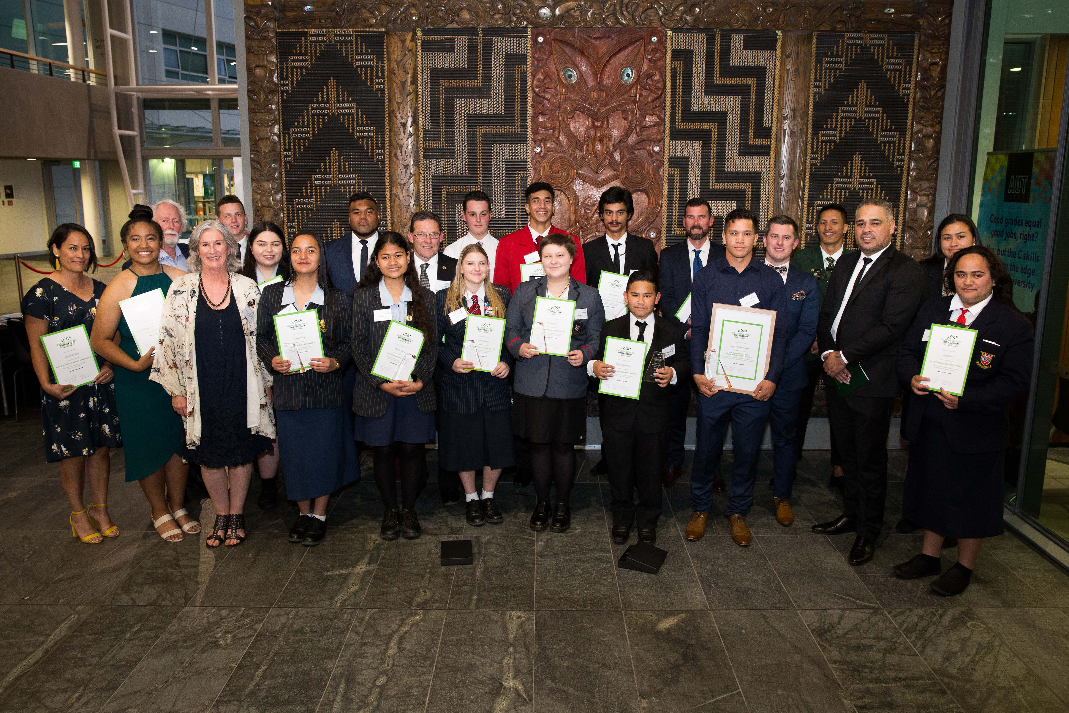 Graeme Dingle Foundation Excellence Awards 2018 Honours Exceptional and Resilient Young New Zealanders
