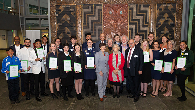 Group of Excellence Award winners with Governor General, Dame Patsy Reddy and Brian & Lindsay Corban