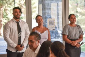 Resonate - William Wolfggramm, sister-in-law Leah and sister Moala. Arona Ryan provided accompaniment on the guitar