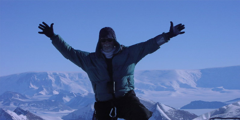 Graeme Dingle on snowy mountain climbing expedition